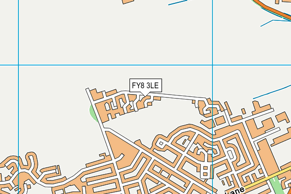 FY8 3LE map - OS VectorMap District (Ordnance Survey)