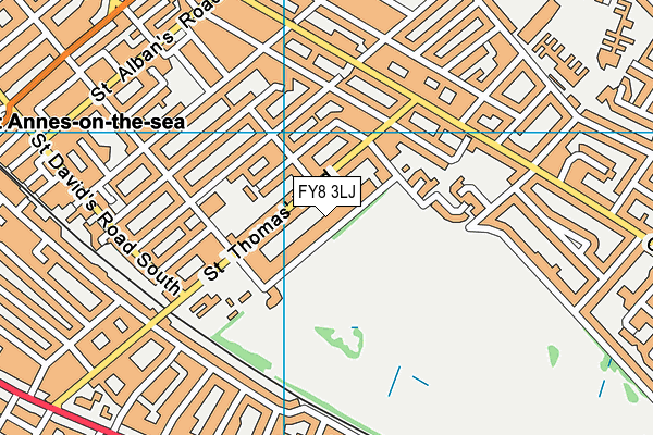 FY8 3LJ map - OS VectorMap District (Ordnance Survey)