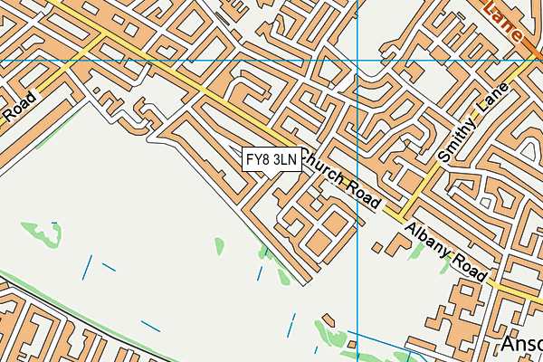 FY8 3LN map - OS VectorMap District (Ordnance Survey)