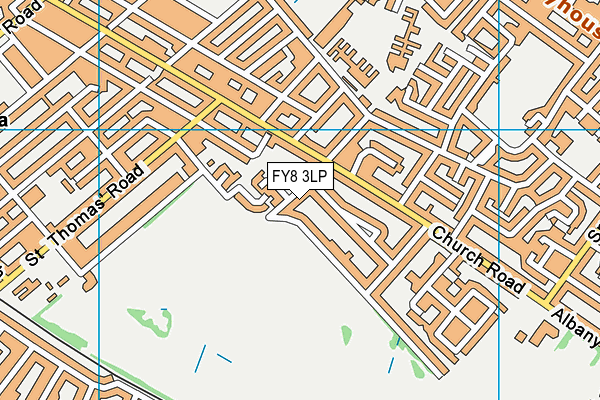 FY8 3LP map - OS VectorMap District (Ordnance Survey)