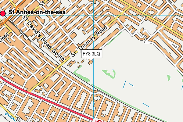 Royal Lytham And St Annes Golf Club map (FY8 3LQ) - OS VectorMap District (Ordnance Survey)