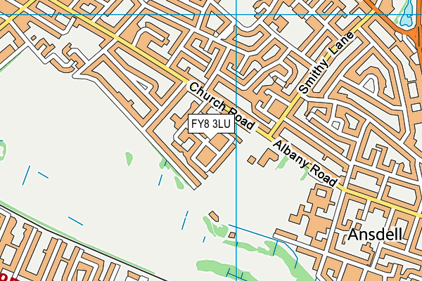 FY8 3LU map - OS VectorMap District (Ordnance Survey)