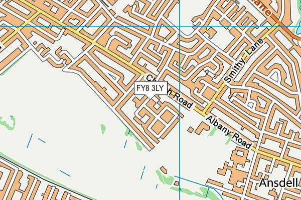 FY8 3LY map - OS VectorMap District (Ordnance Survey)