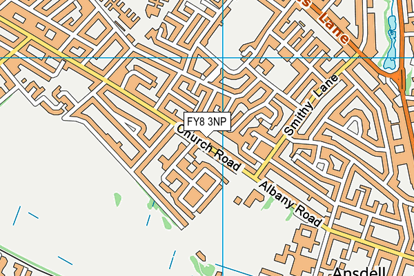 FY8 3NP map - OS VectorMap District (Ordnance Survey)