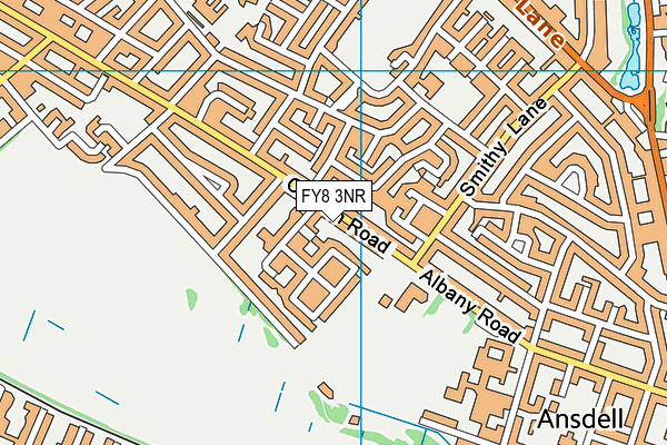 FY8 3NR map - OS VectorMap District (Ordnance Survey)
