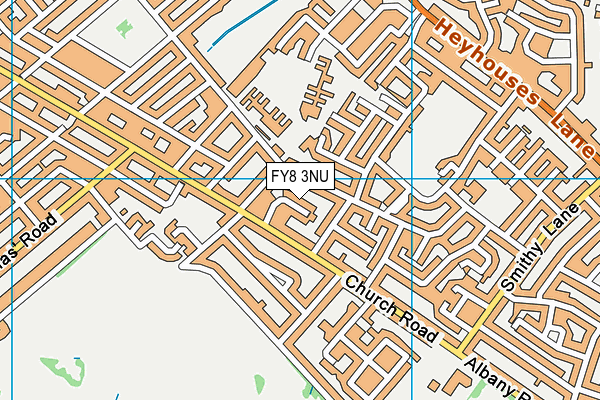 FY8 3NU map - OS VectorMap District (Ordnance Survey)