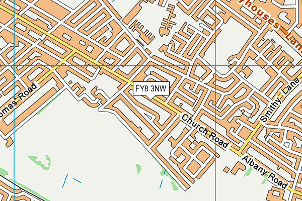 FY8 3NW map - OS VectorMap District (Ordnance Survey)