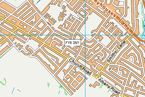 FY8 3NY map - OS VectorMap District (Ordnance Survey)
