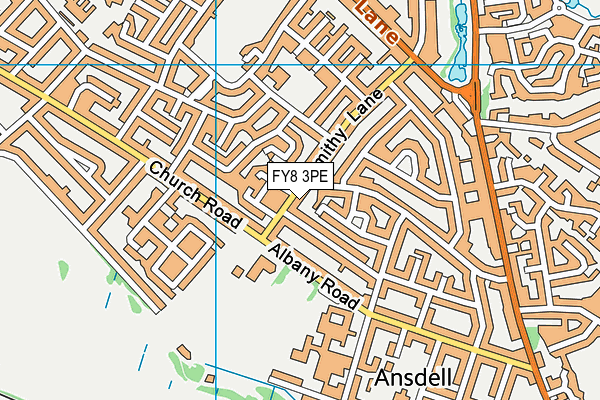 FY8 3PE map - OS VectorMap District (Ordnance Survey)