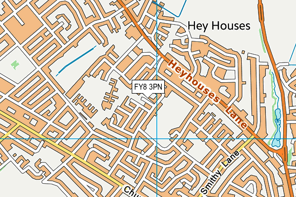 FY8 3PN map - OS VectorMap District (Ordnance Survey)