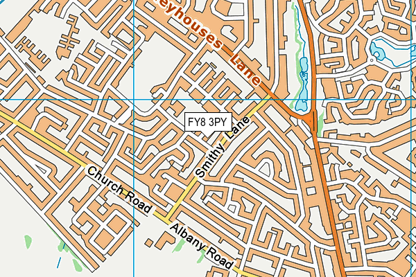 Clifton Primary School map (FY8 3PY) - OS VectorMap District (Ordnance Survey)