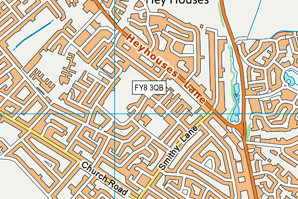 FY8 3QB map - OS VectorMap District (Ordnance Survey)