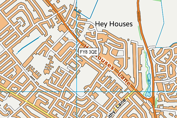 FY8 3QE map - OS VectorMap District (Ordnance Survey)
