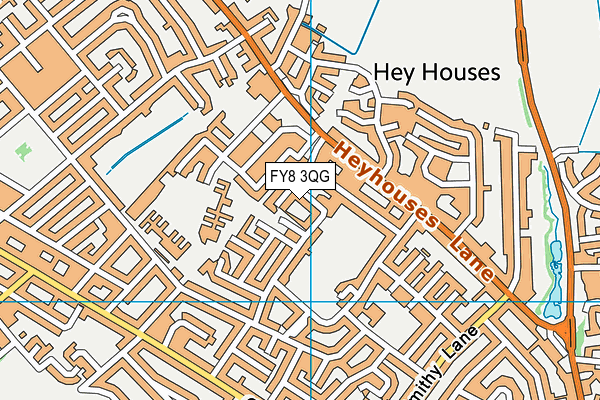 FY8 3QG map - OS VectorMap District (Ordnance Survey)
