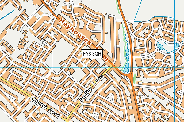 FY8 3QH map - OS VectorMap District (Ordnance Survey)