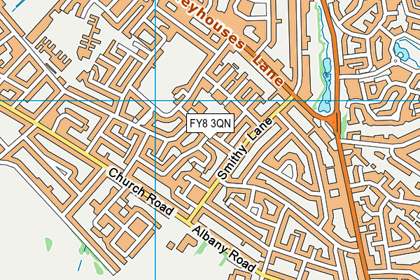 FY8 3QN map - OS VectorMap District (Ordnance Survey)