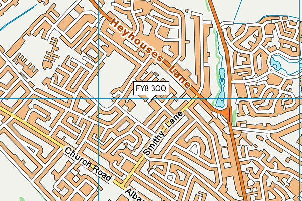 FY8 3QQ map - OS VectorMap District (Ordnance Survey)