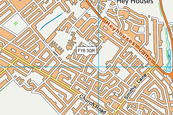 FY8 3QR map - OS VectorMap District (Ordnance Survey)