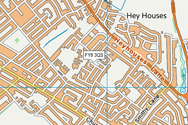 FY8 3QS map - OS VectorMap District (Ordnance Survey)
