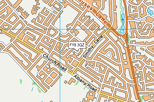 FY8 3QZ map - OS VectorMap District (Ordnance Survey)