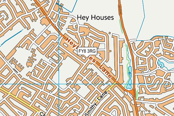 FY8 3RG map - OS VectorMap District (Ordnance Survey)