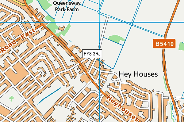 FY8 3RJ map - OS VectorMap District (Ordnance Survey)