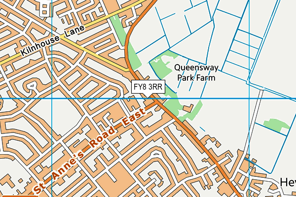 FY8 3RR map - OS VectorMap District (Ordnance Survey)