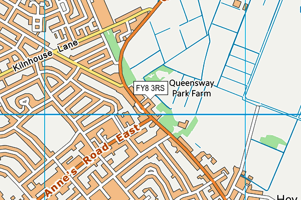 FY8 3RS map - OS VectorMap District (Ordnance Survey)