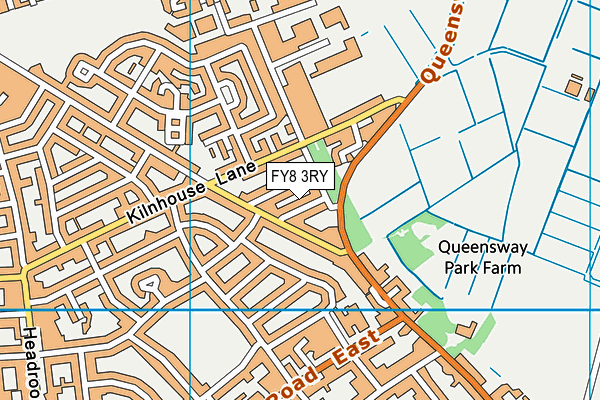 FY8 3RY map - OS VectorMap District (Ordnance Survey)