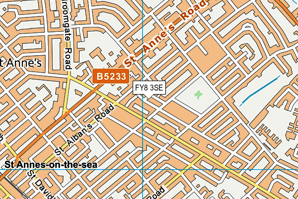 FY8 3SE map - OS VectorMap District (Ordnance Survey)