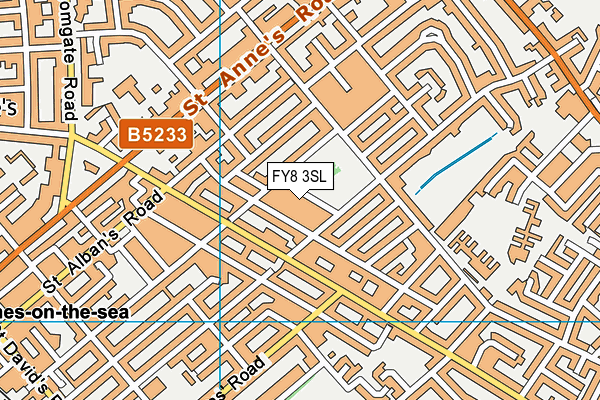 FY8 3SL map - OS VectorMap District (Ordnance Survey)