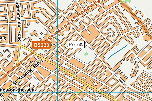FY8 3SN map - OS VectorMap District (Ordnance Survey)