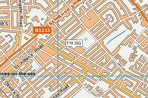 FY8 3SQ map - OS VectorMap District (Ordnance Survey)