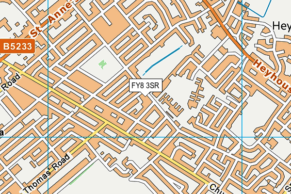 FY8 3SR map - OS VectorMap District (Ordnance Survey)