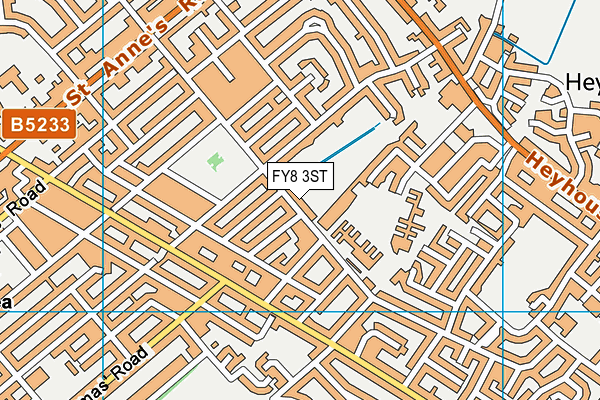 FY8 3ST map - OS VectorMap District (Ordnance Survey)