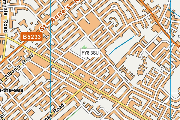 FY8 3SU map - OS VectorMap District (Ordnance Survey)