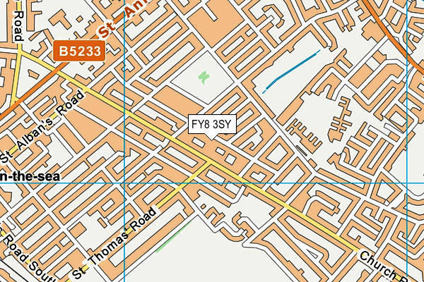 FY8 3SY map - OS VectorMap District (Ordnance Survey)