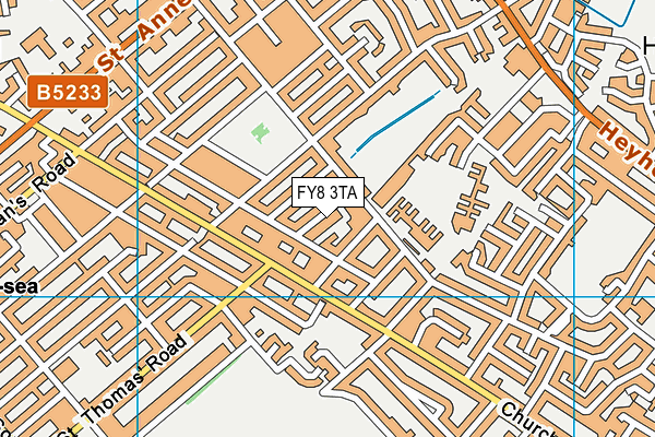 FY8 3TA map - OS VectorMap District (Ordnance Survey)