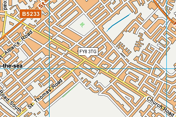 FY8 3TG map - OS VectorMap District (Ordnance Survey)