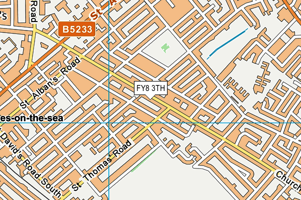 FY8 3TH map - OS VectorMap District (Ordnance Survey)