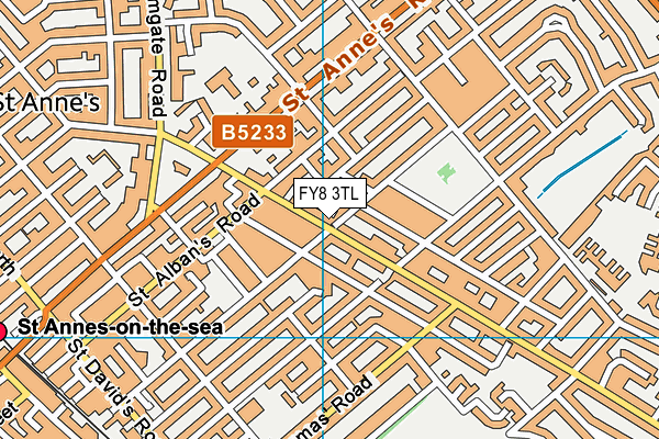 FY8 3TL map - OS VectorMap District (Ordnance Survey)