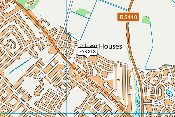 FY8 3TS map - OS VectorMap District (Ordnance Survey)