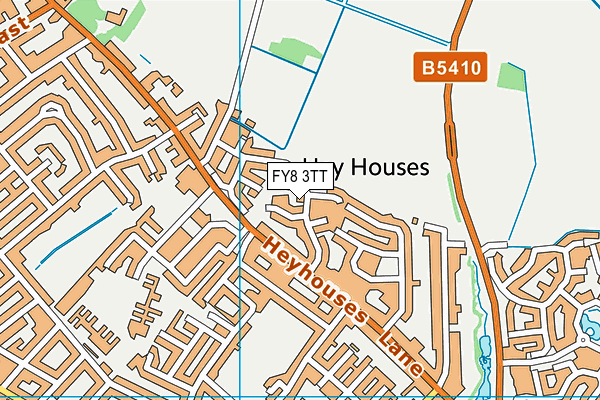 FY8 3TT map - OS VectorMap District (Ordnance Survey)