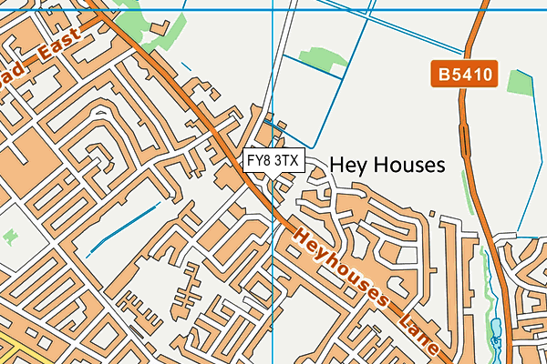 FY8 3TX map - OS VectorMap District (Ordnance Survey)
