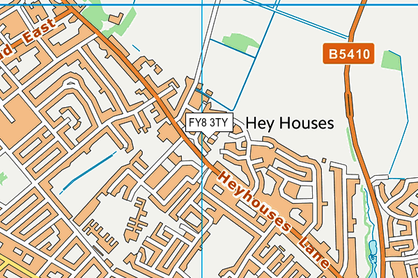 FY8 3TY map - OS VectorMap District (Ordnance Survey)