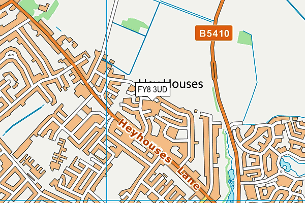 FY8 3UD map - OS VectorMap District (Ordnance Survey)