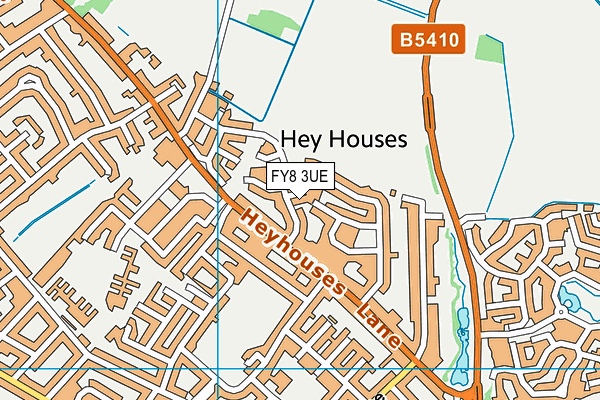 FY8 3UE map - OS VectorMap District (Ordnance Survey)