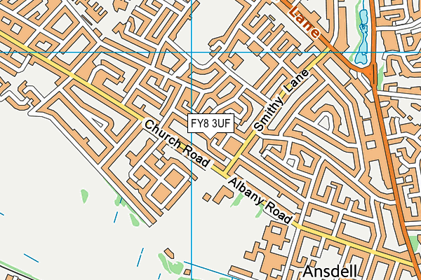 FY8 3UF map - OS VectorMap District (Ordnance Survey)