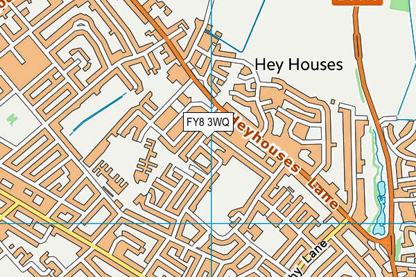 FY8 3WQ map - OS VectorMap District (Ordnance Survey)