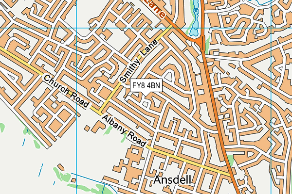 FY8 4BN map - OS VectorMap District (Ordnance Survey)